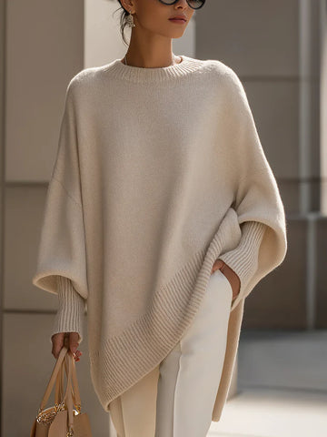 Angela™ | Cozy Knit Poncho