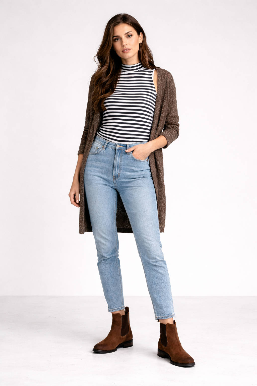 Brown Suede Chelsea Boots