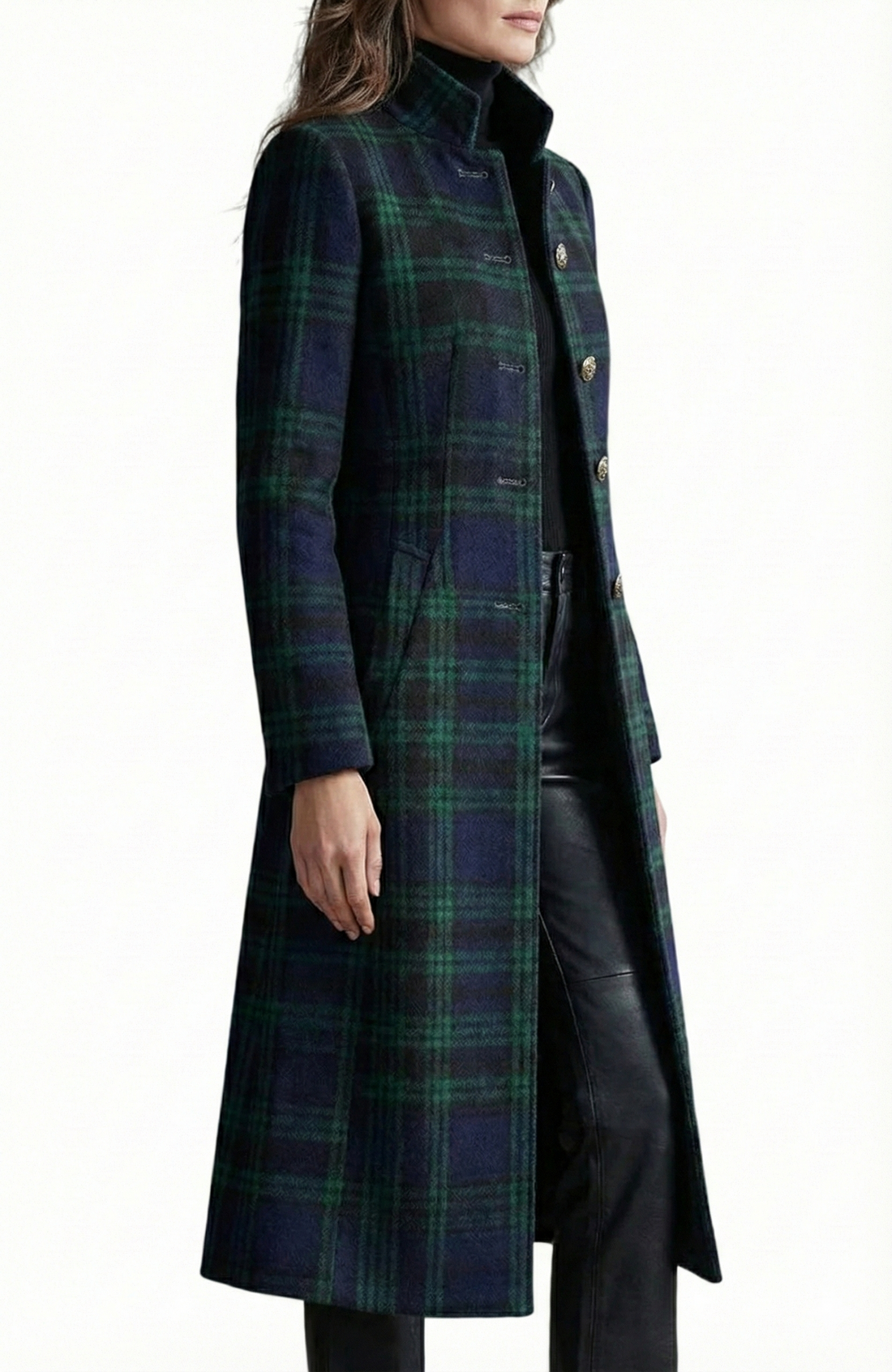 Audrey™ | Timeless Plaid Elegance Coat
