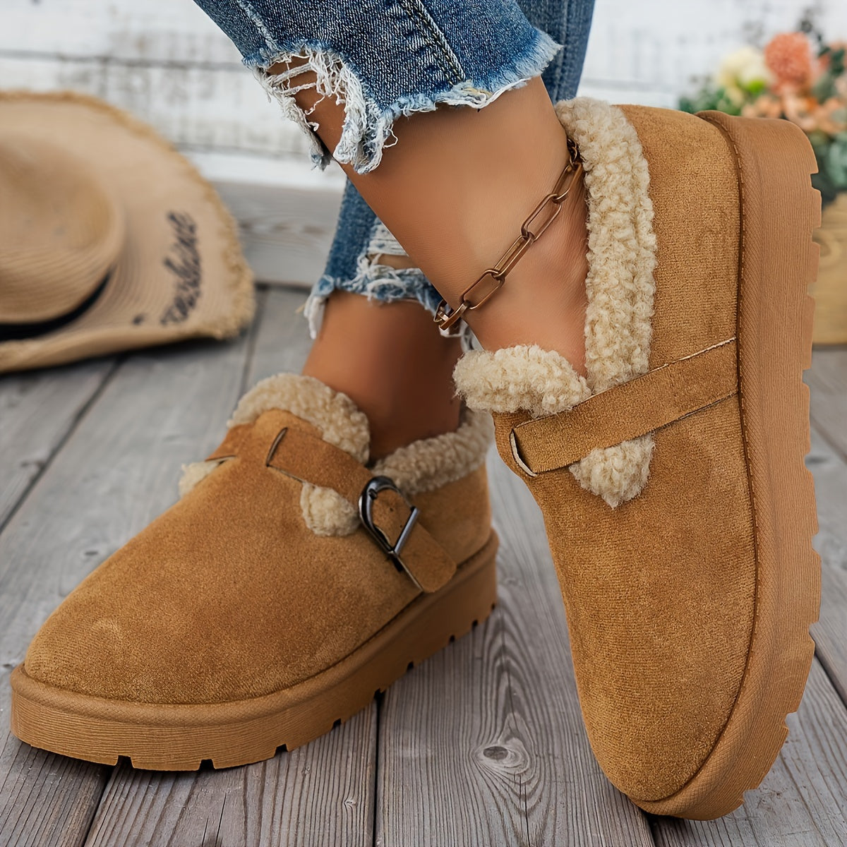 Maya Quinn™ | Cozy Winter Ankle Boots