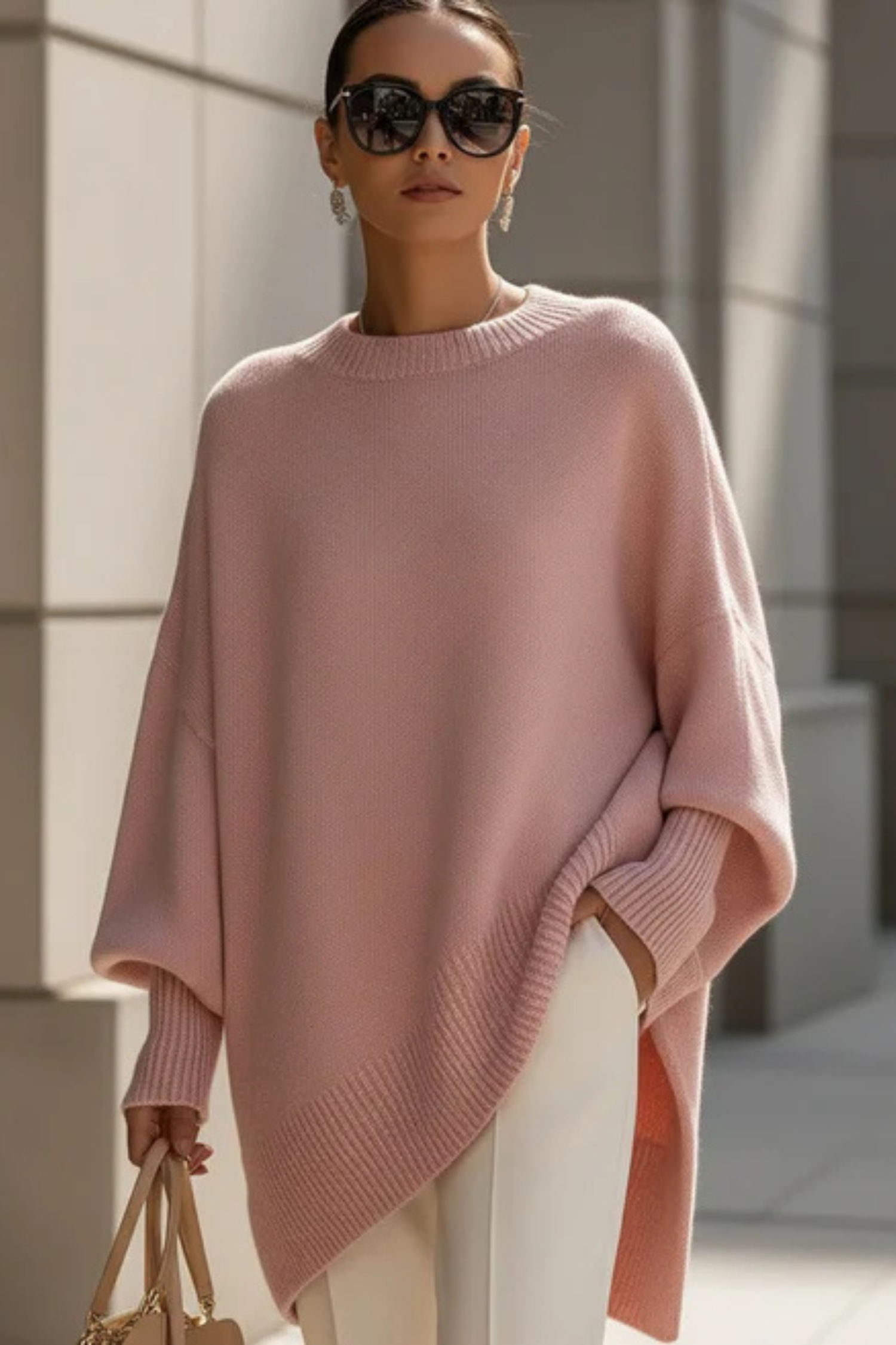 Angela™ | Cozy Knit Poncho